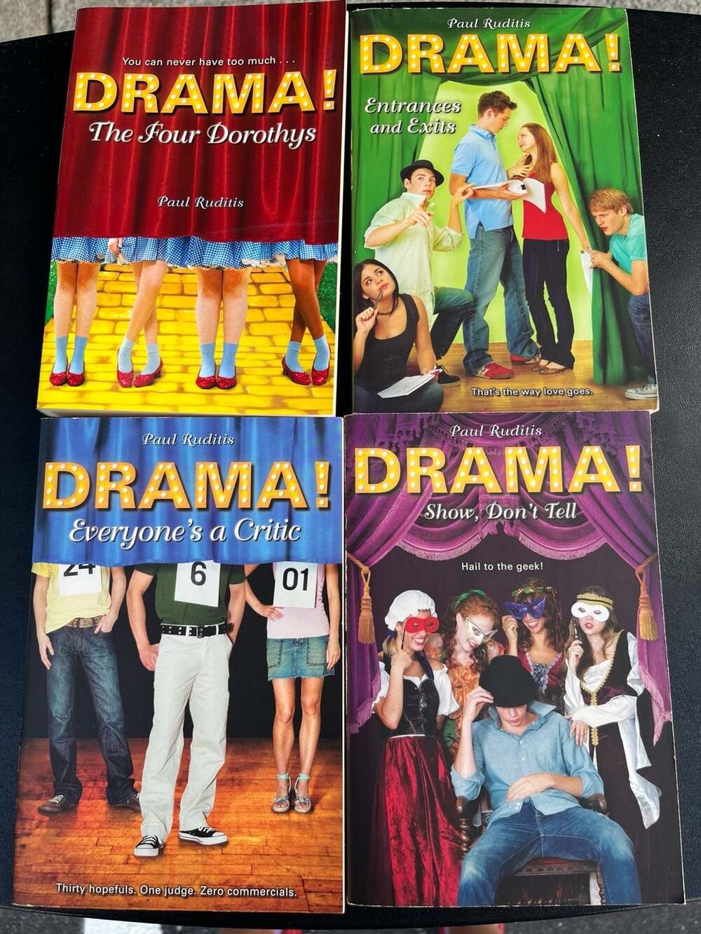 Drama! Book Series Lot of 4 Paperbacks by Paul Ruditis